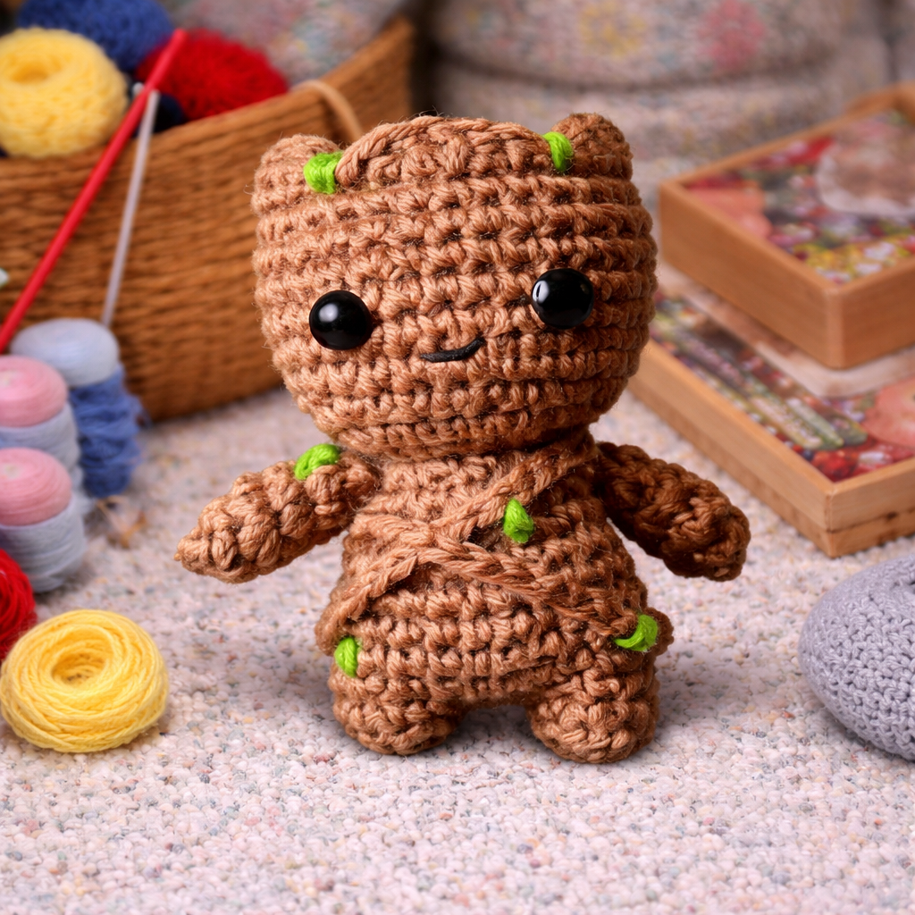 Groot Baby Amigurumi Crochet Pattern