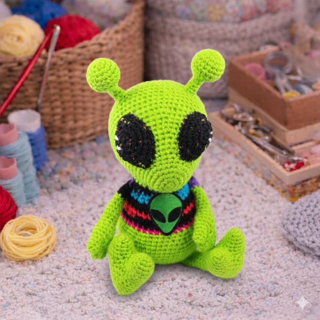 Alien Amigurumi Crochet Pattern