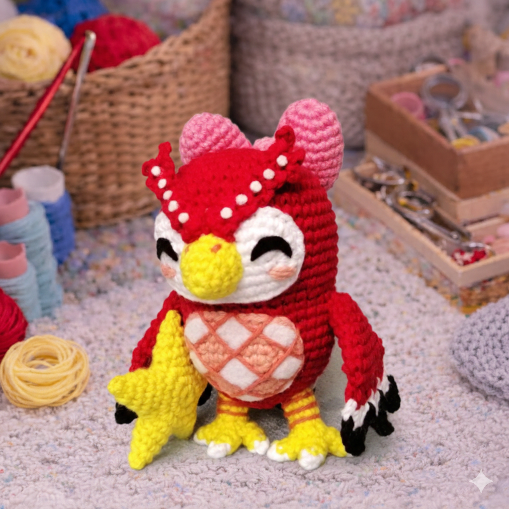 Bird Star Amigurumi Crochet Pattern
