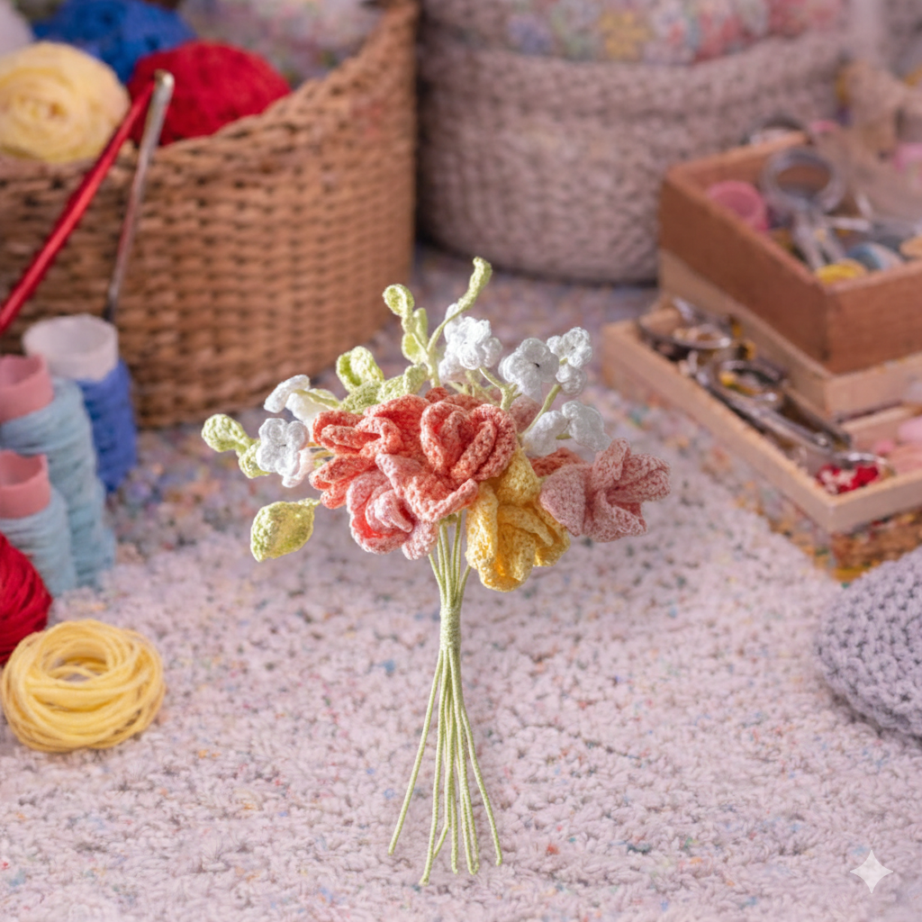 Crochet Bouquet Amigurumi Pattern