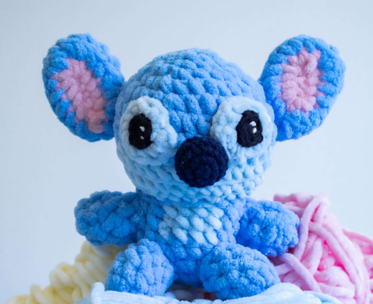 Blue Plush Crochet Stitch Pattern