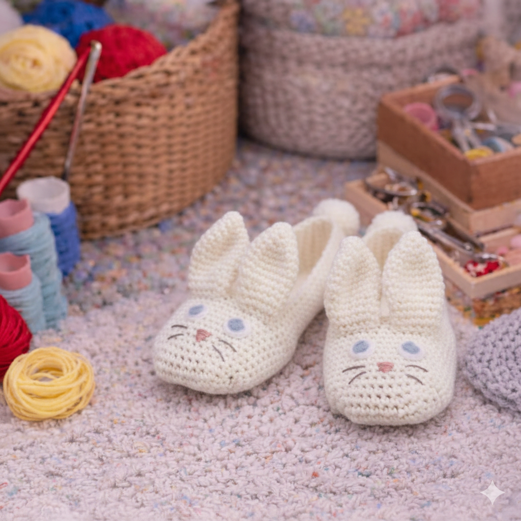 Animal Slippers Crochet Pattern