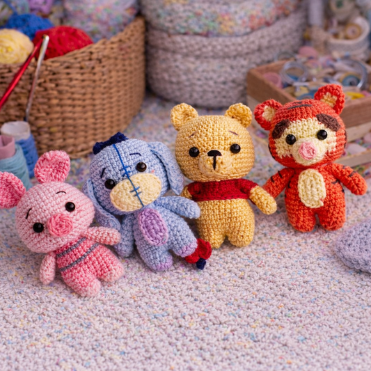 Winnie and Friends Amigurumi Crochet Pattern