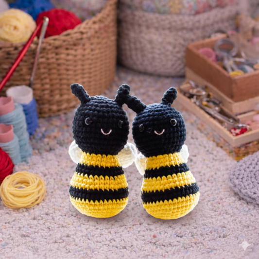 Buzzing Bees Amigurumi Crochet Pattern