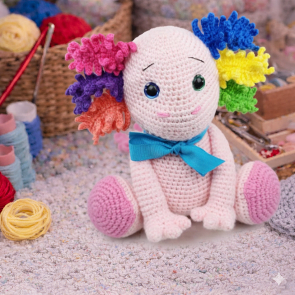Axolotl Amigurumi Crochet Pattern
