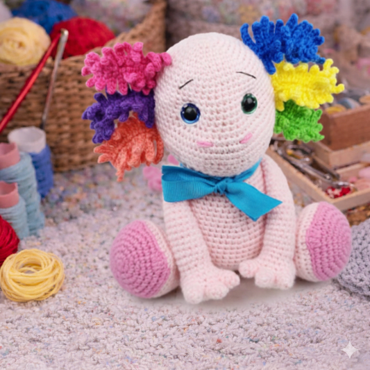 Axolotl Amigurumi Crochet Pattern