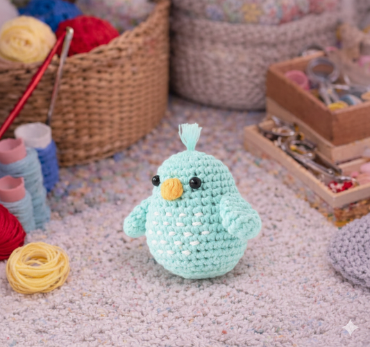 Bird Rattle Amigurumi Crochet Pattern