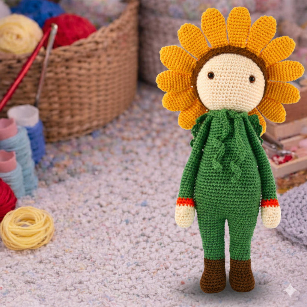 Sunflower Amigurumi Crochet Pattern